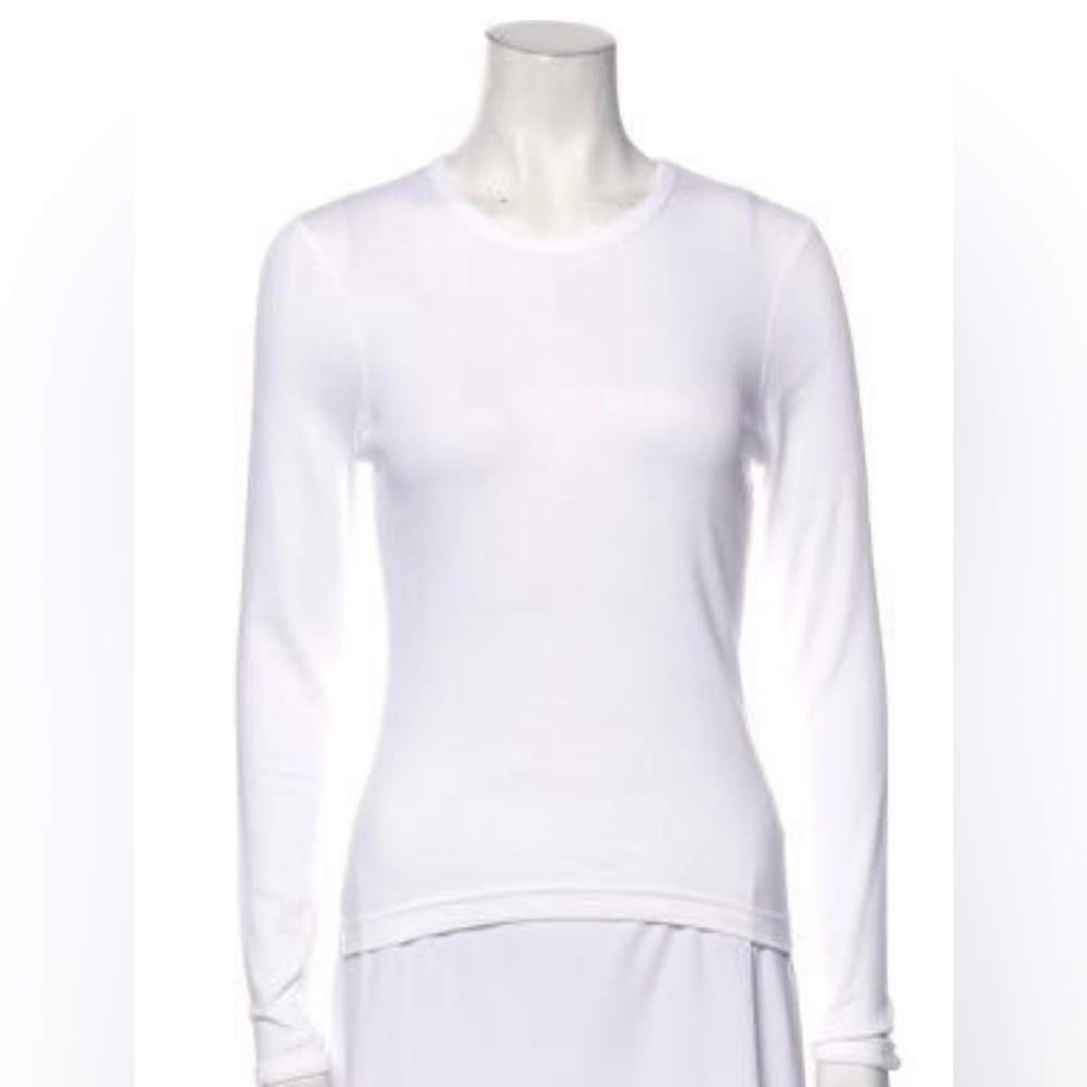 Anna Sui long sleeve white cotton shirt(M)